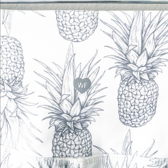 Wildfox Sweat NEW Pineapple Ankle Leggings White S - Picture 10 of 13